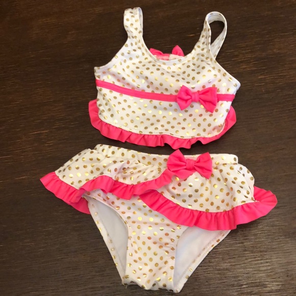 BY: Lemon Kiss new Girls 2 pc polka dot swimsuit free shipping